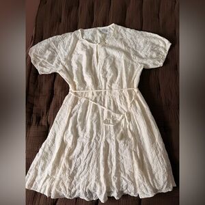 Madewell Cream Lace Dress